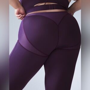 High-Waist Purple Sculpting Leggings